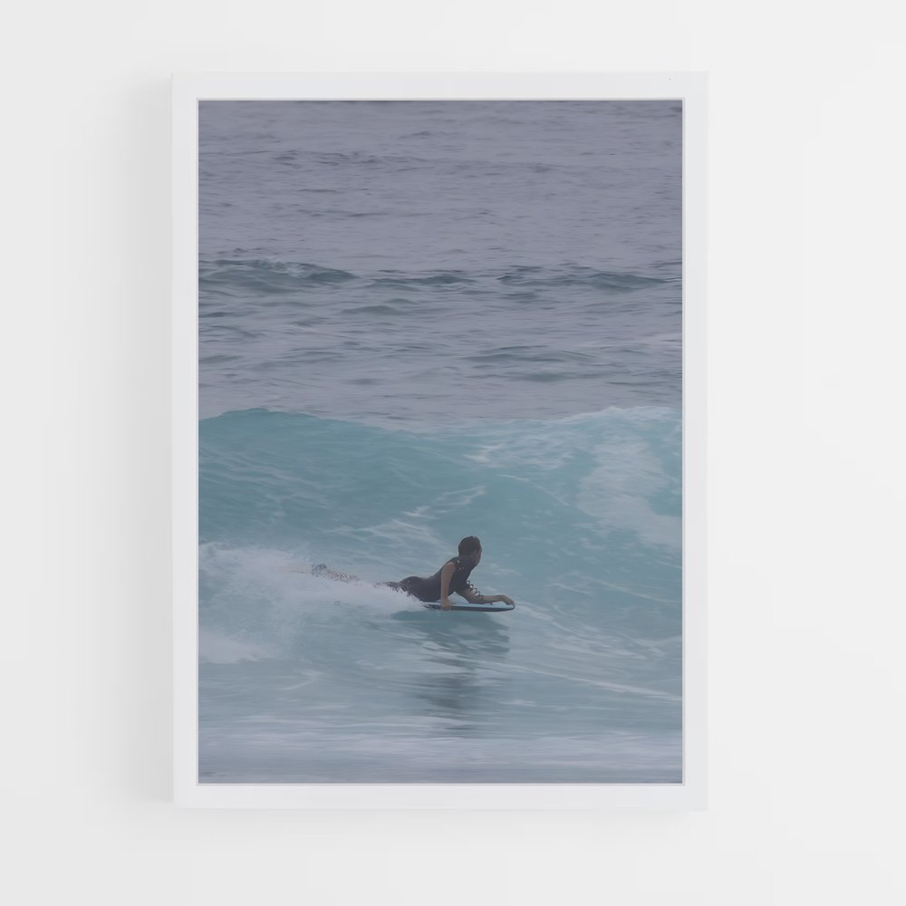 Poster Vague Électrique – affiche Bodyboard (vue 3)